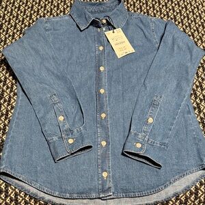 Brand New Zara Denim Shirt